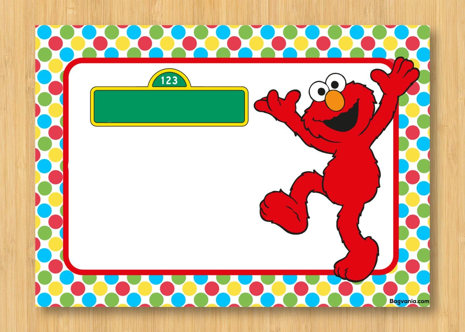 Free Printable Elmo Birthday Invitations for Free Printable Elmo Birthday Card