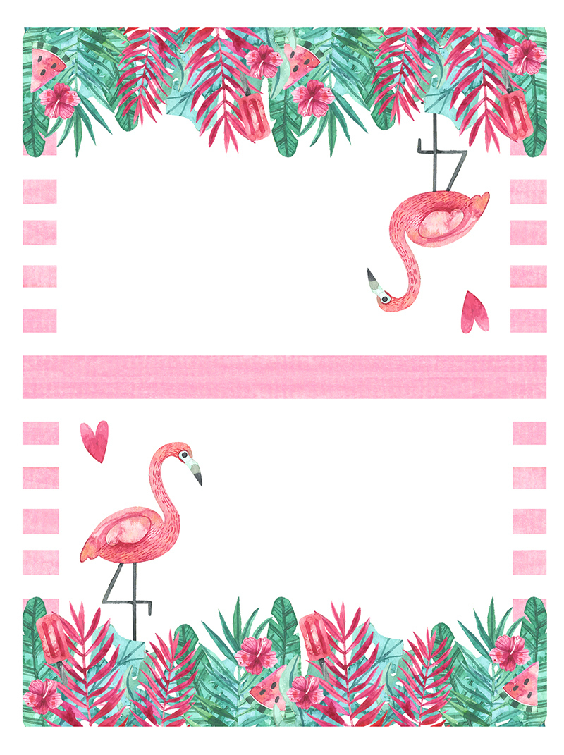 Free Printable Flamingo Party Pack - The Cottage Market intended for Flamingo Birthday Card Printable