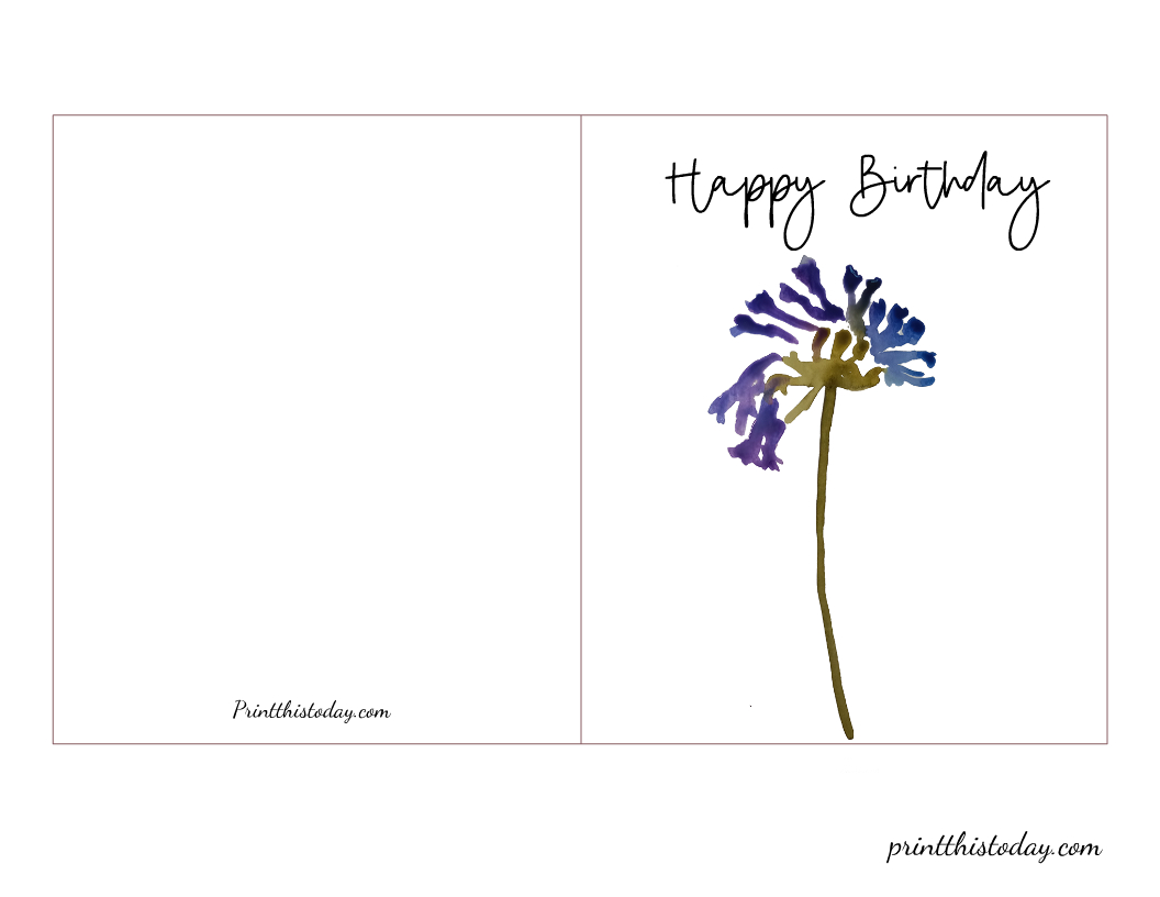 Free Printable Flower, Floral Birthday Cards regarding Free Printable Happy 16th Birthday Cards