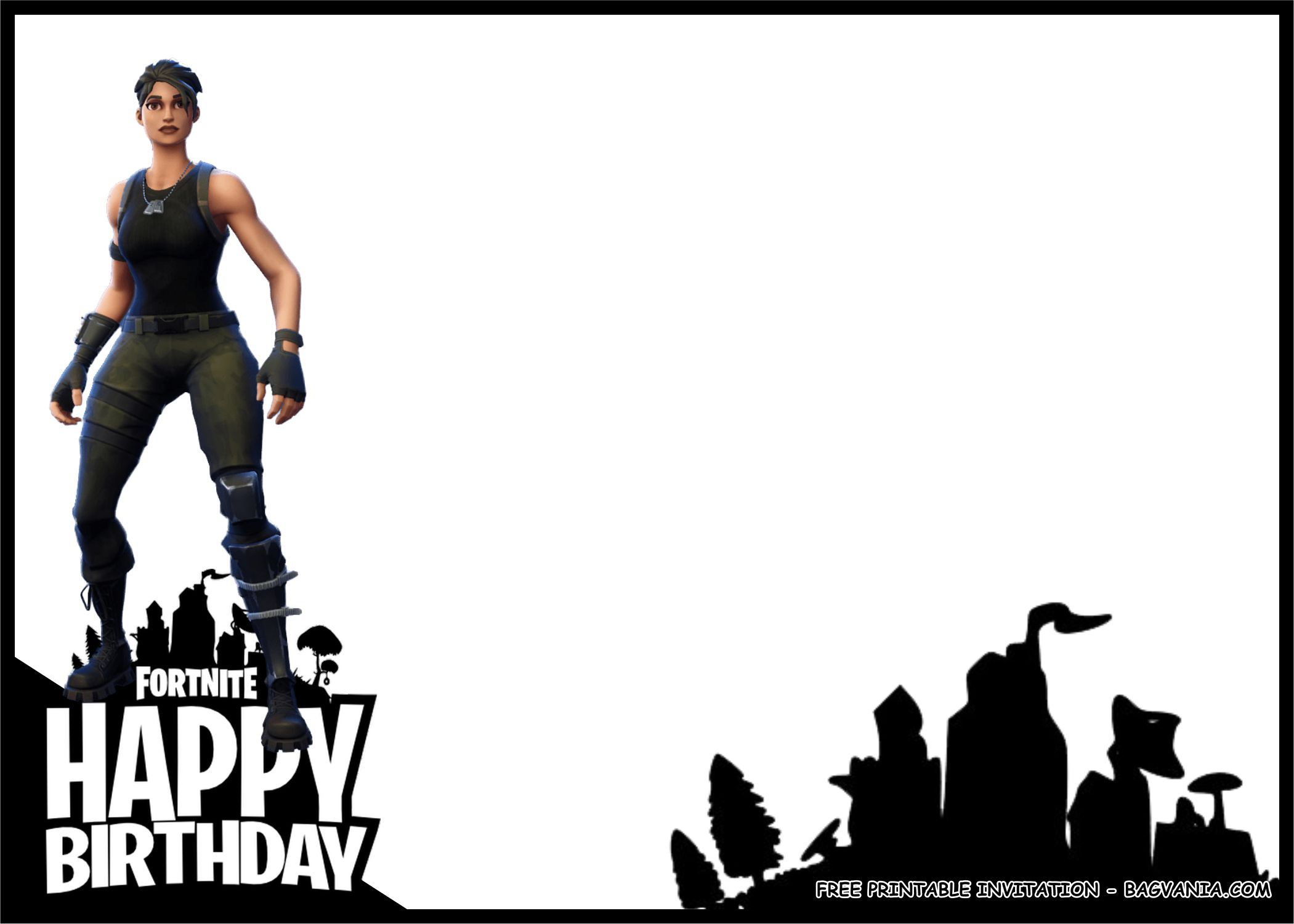 Free Printable Fortnite Birthday Party Kits Template for Fortnite Happy Birthday Card Printable