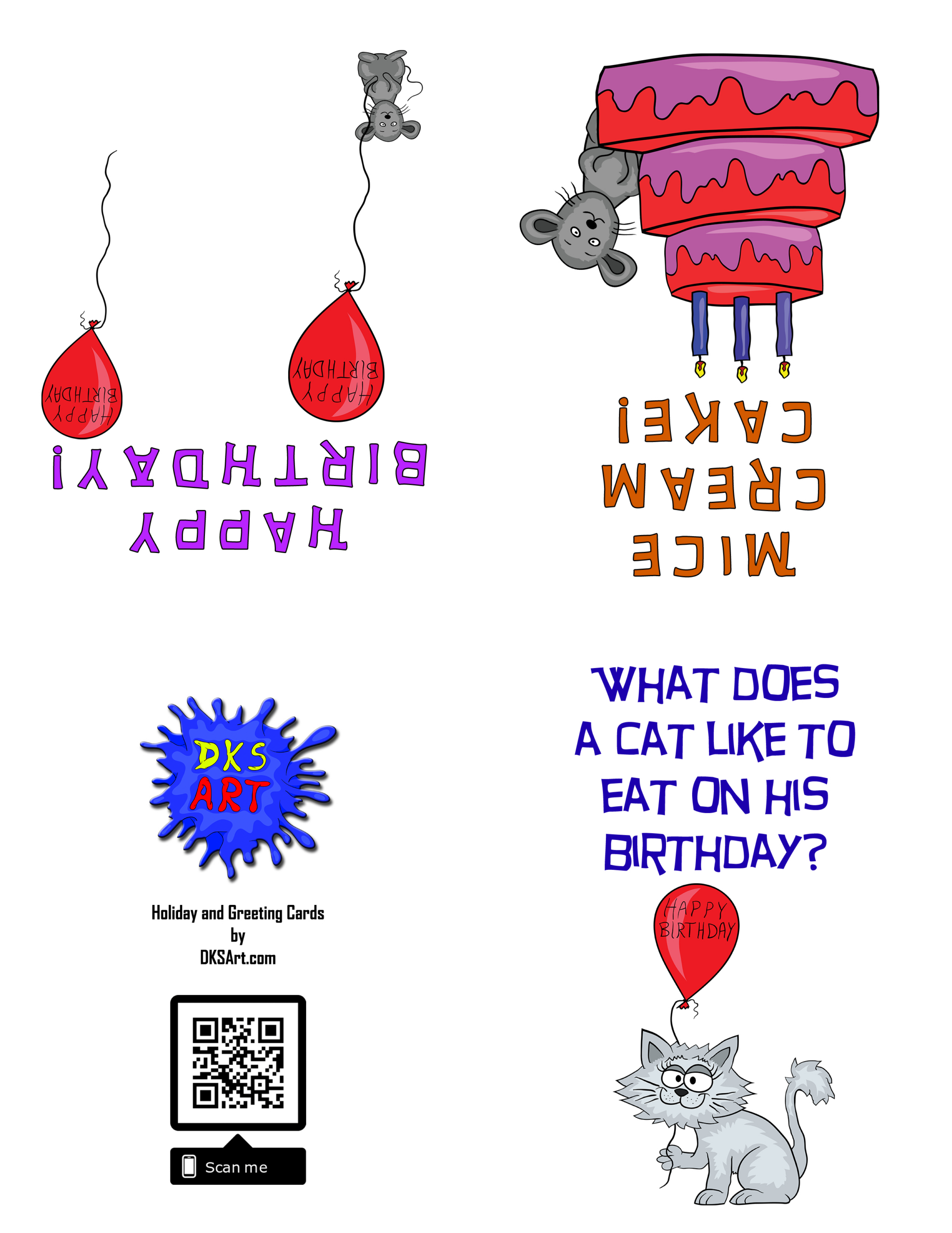 Free Printable Funny Joke Cat Birthday Card pertaining to Free Printable Funny Cat Birthday Cards