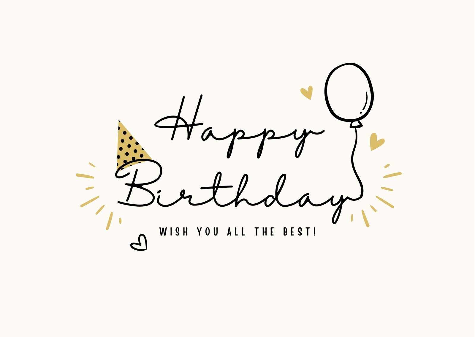 Free Printable Greeting Card Templates To Customize | Canva inside Happy Birthday Card Online Printable