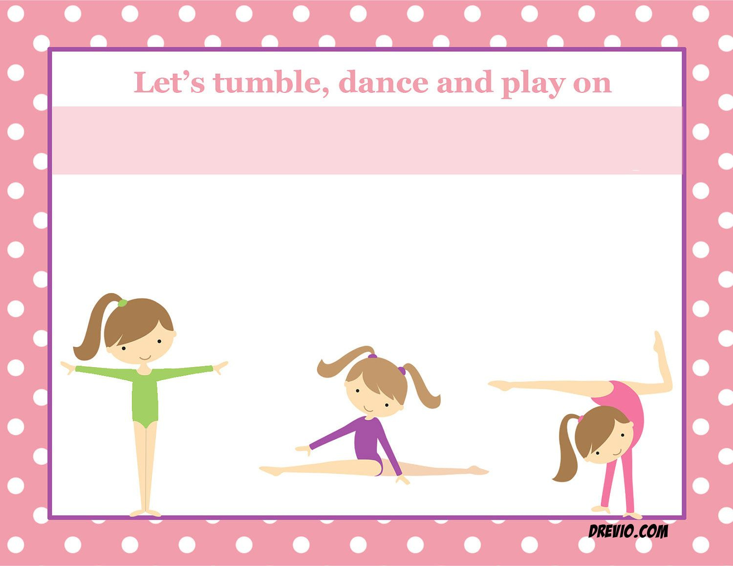 Free Printable Gymnastics Birthday Invitations – Updated! regarding Gymnastics Birthday Card Printable