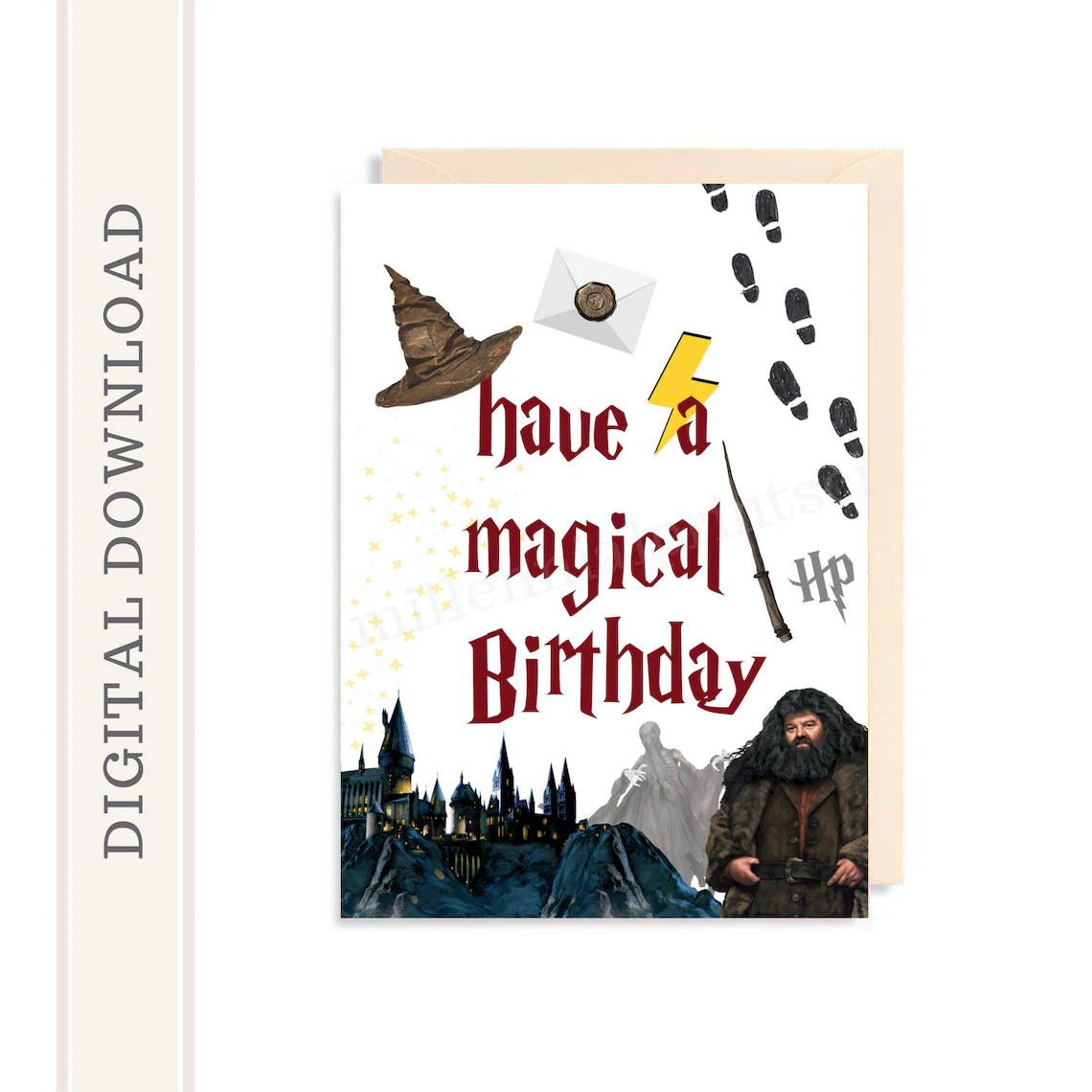 Free Printable Harry Potter Birthday Cards for Free Printable Harry Potter Happy Birthday Card Printable