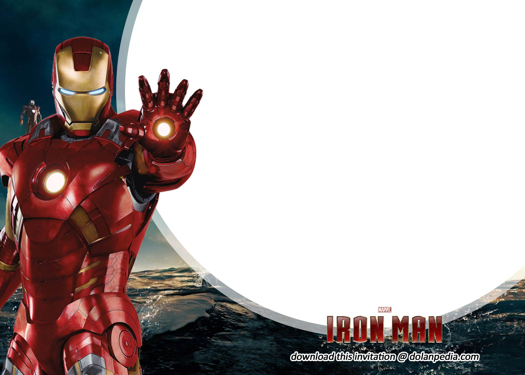 Free Printable Iron Man Birthday Invitation Templates | Dolanpedia for Iron Man Birthday Card Printable