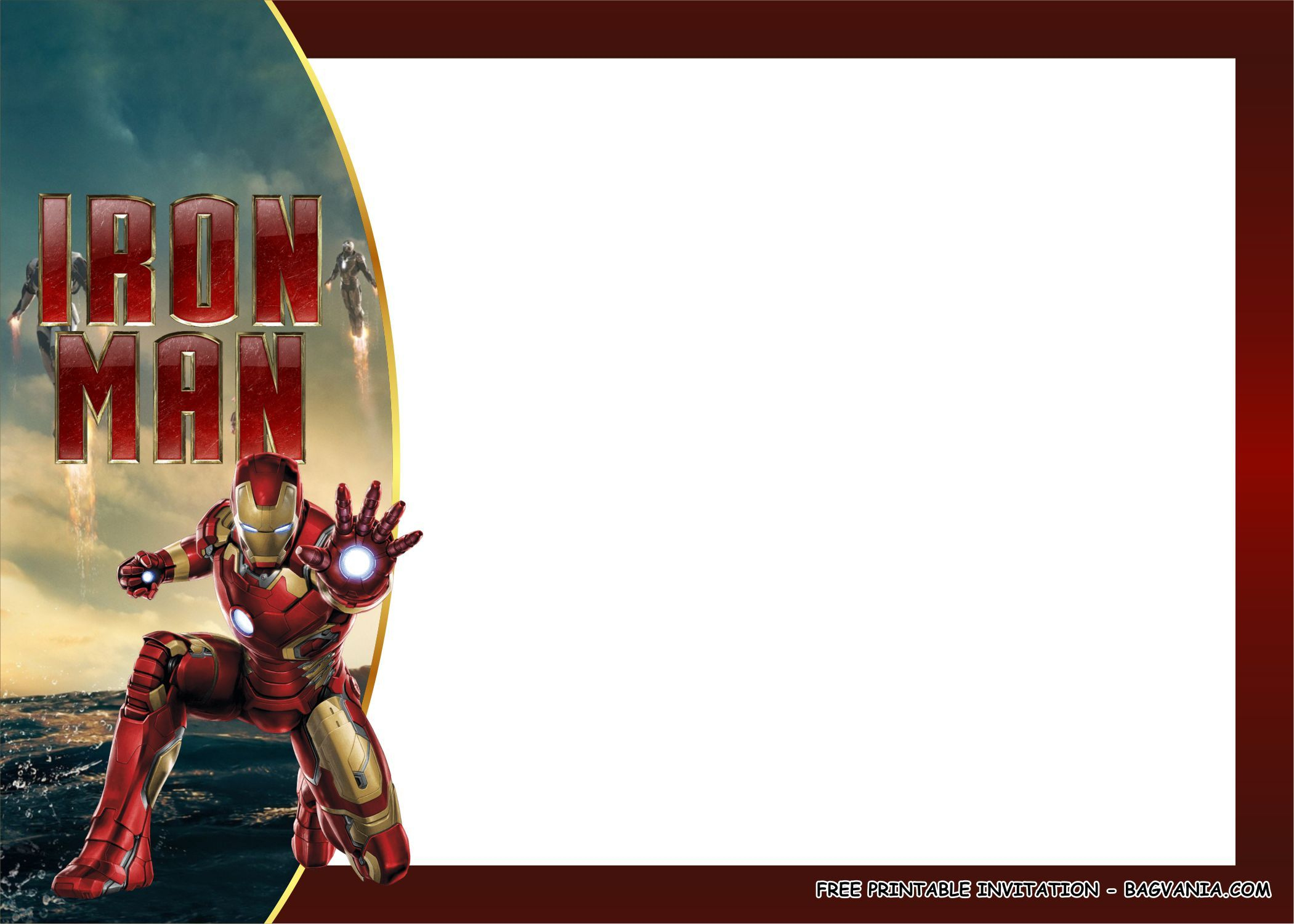 Free Printable) – Iron Man Birthday Party Kits Template within Iron Man Birthday Cards Free Printable