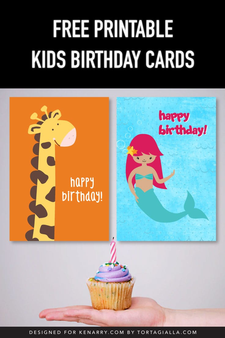 Free Printable Kids Birthday Cards - Ideas For The Home inside Free Printable Giraffe Birthday Card