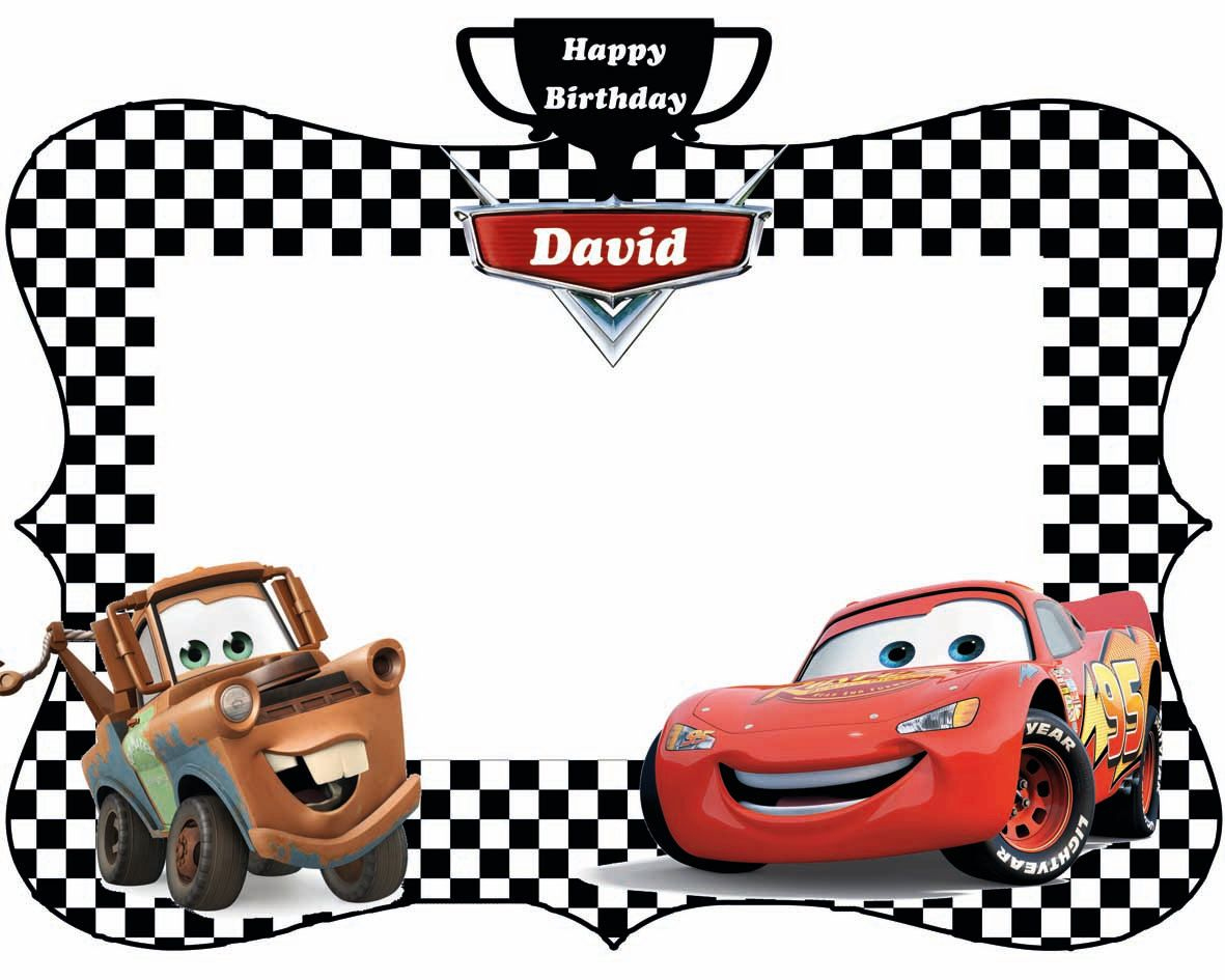 Free Printable Lightning Mcqueen Birthday Invitations regarding Lightning Mcqueen Printable Birthday Card