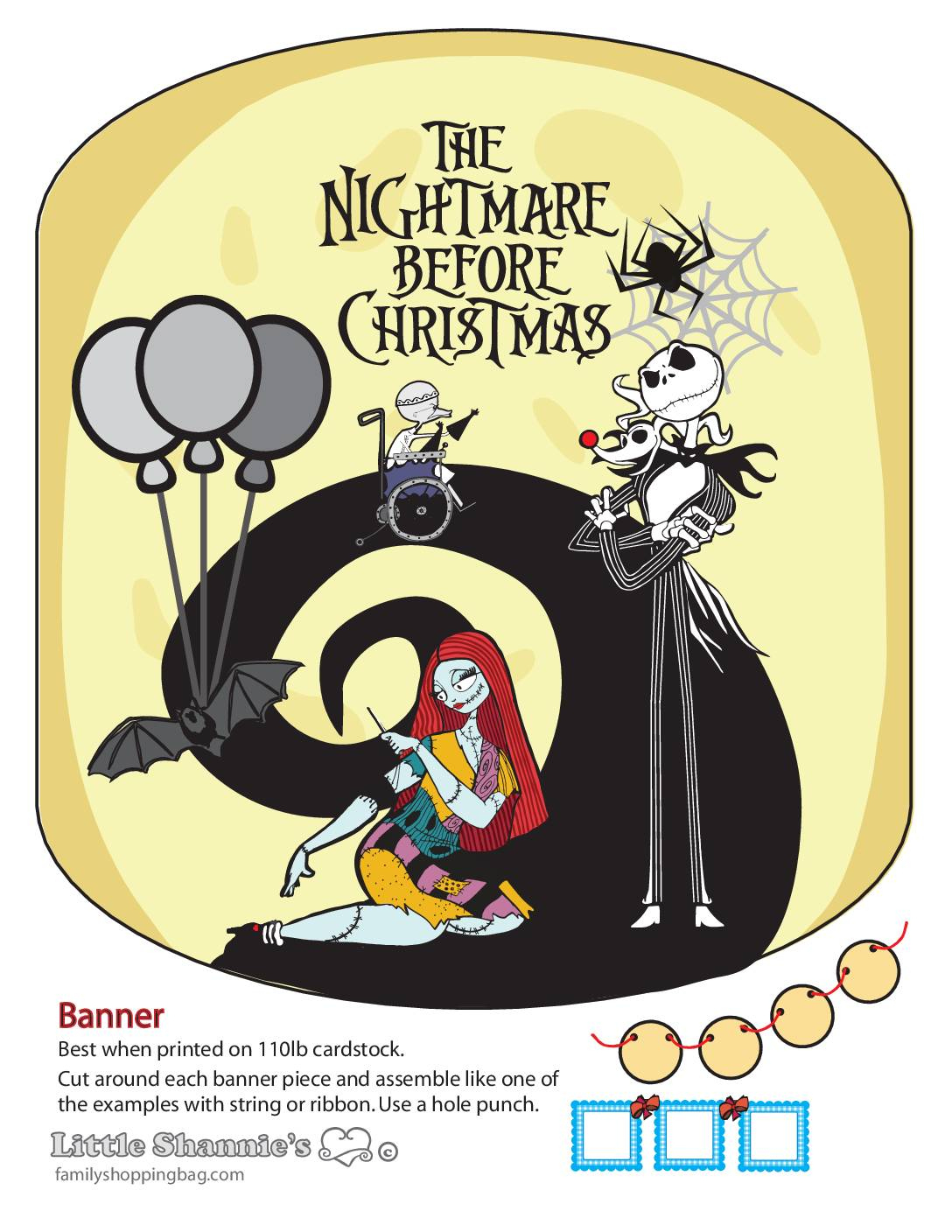 Free Printable Nightmare Before Christmas The Coloring Pages And with regard to Nightmare Before Christmas Printable Birthday Cards