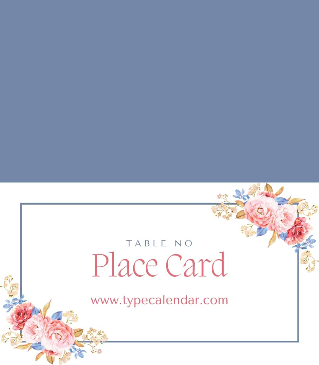 Free Printable Place Card Templates [Word] For Cricut inside Free Printable Birthday Place Cards Template