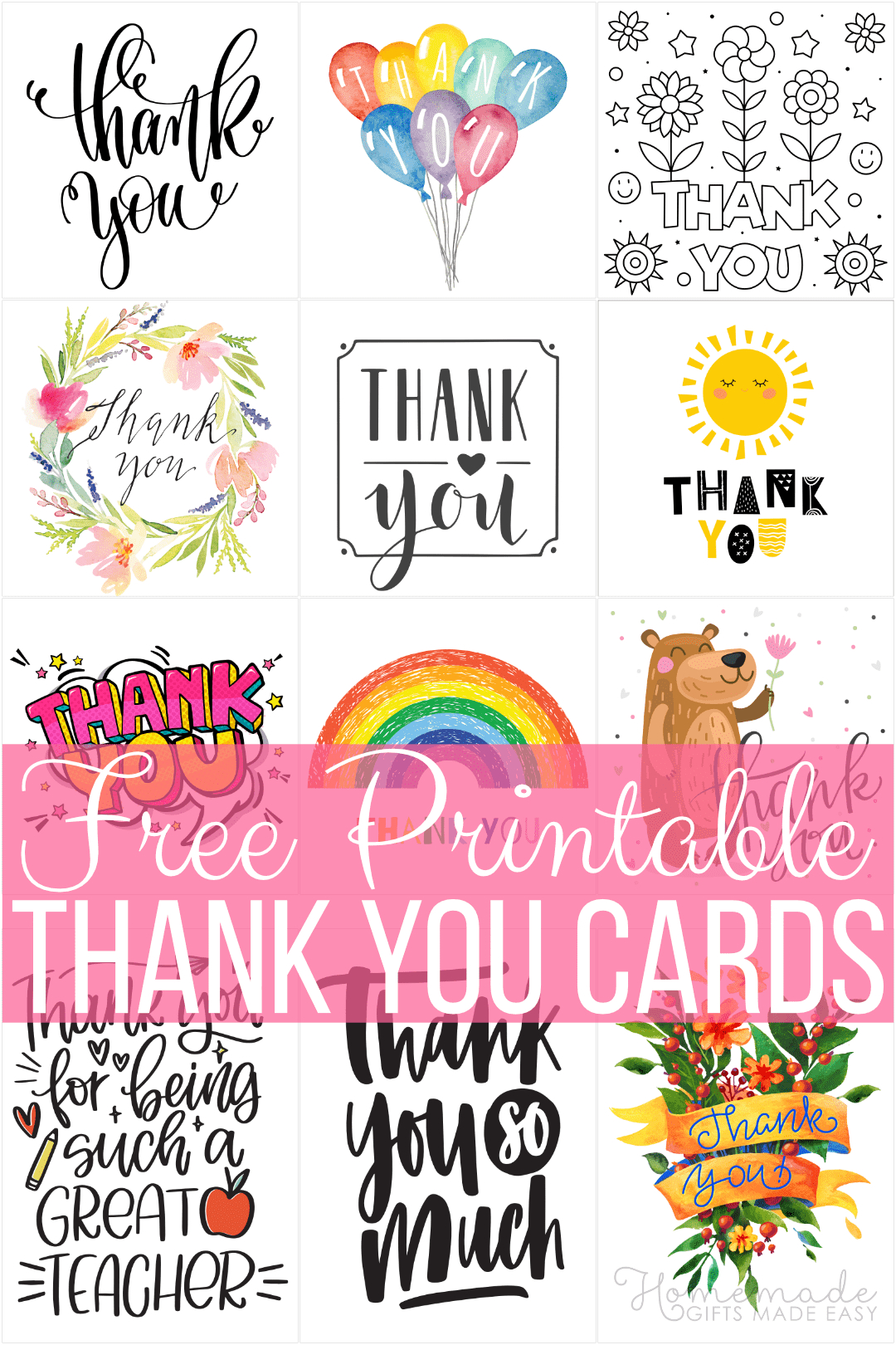 Free Printable Thank You Cards inside Free Printable Thank You Cards For Birthday Party