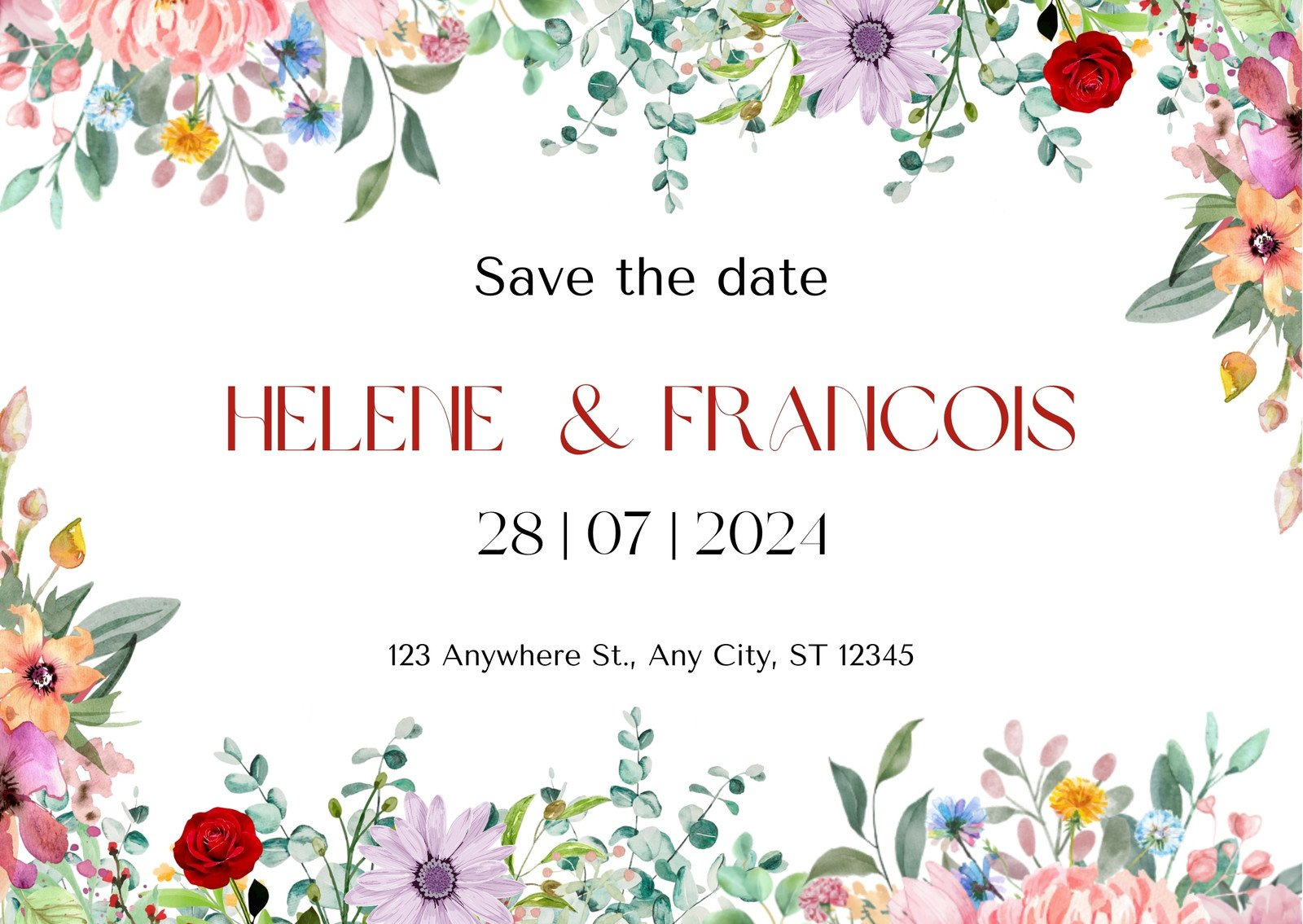 Free Save The Date Card Templates To Edit And Print | Canva pertaining to Free Printable Save The Date Birthday Cards Templates