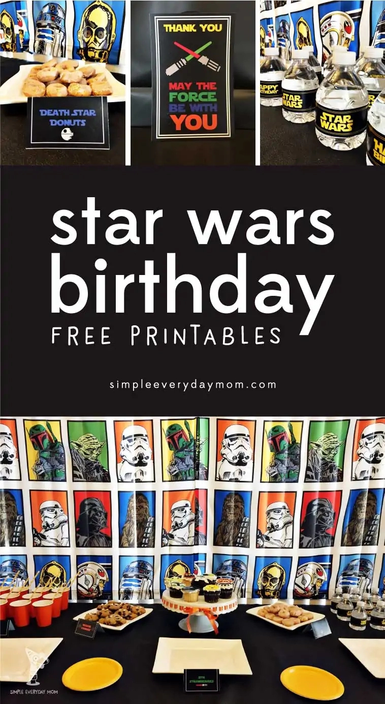 Free Star Wars Party Printables with regard to Free Printable Star Wars Birthday Card Printable