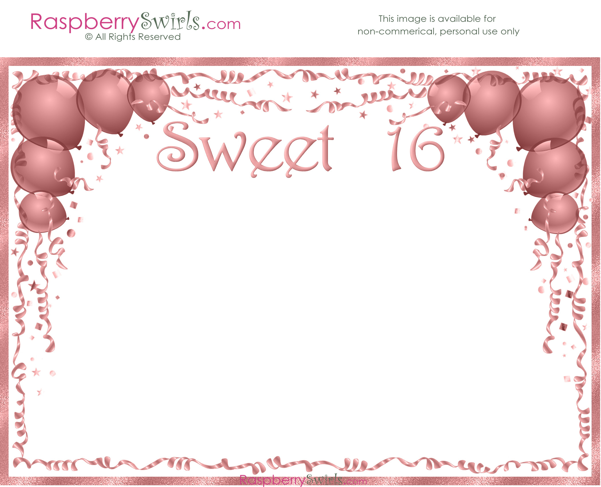 Free Sweet 16 Printable Candy Wrappers, Invitations And More pertaining to Free Printable Sweet 16 Birthday Cards