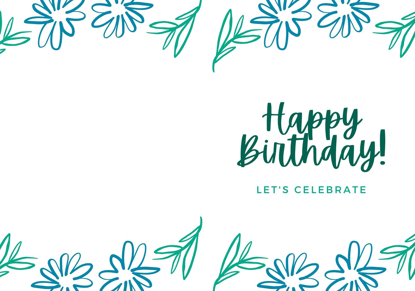 Free To Personalize Folded Birthday Card Templates | Canva for Printable Folded Birthday Cards