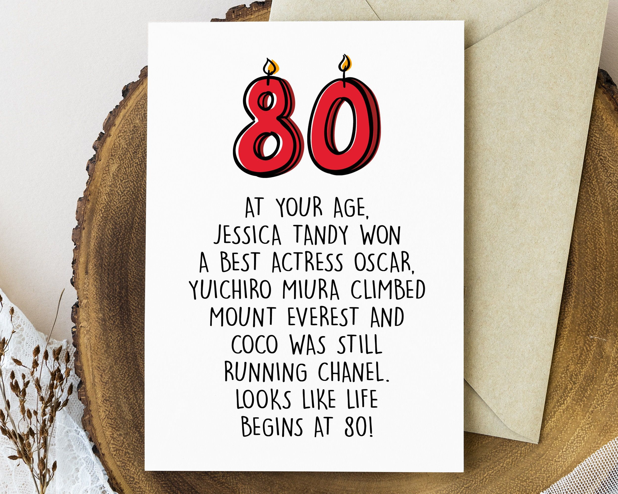 Funny 80Th Birthday Card Printable, 80Th Birthday Gift For Men Or inside Free Printable Funny 80Th Birthday Cards