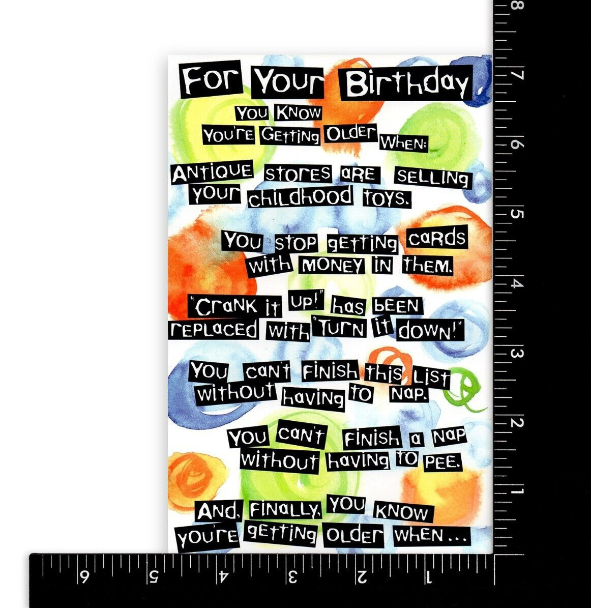 Funny Happy Birthday Card,American Greetings You&amp;#039;Re Getting Older + Envelope regarding American Greetings Printable Birthday Cards