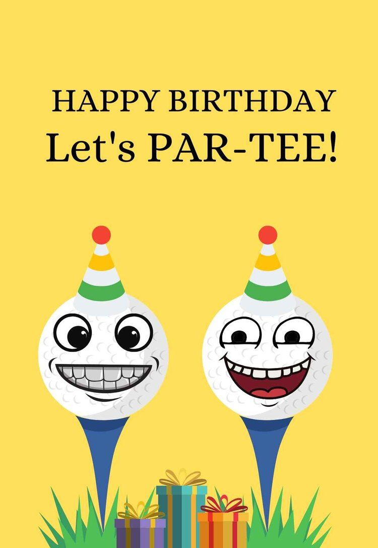 Golf Printable Birthday Cards — Printbirthday.cards inside Free Golf Birthday Cards Printable