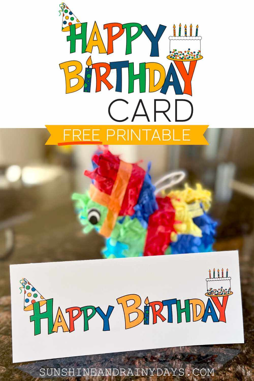 Happy Birthday Card Free Printable - Sunshine And Rainy Days in Free Printable Birthday Cards With Envelopes