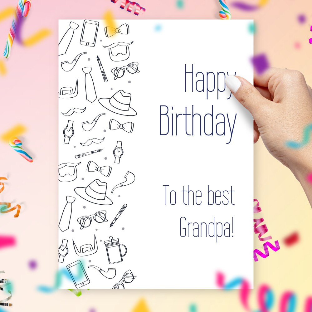 Happy Birthday Grandpa Birthday Card Template Editable Online inside Happy Birthday Grandpa Cards Printable