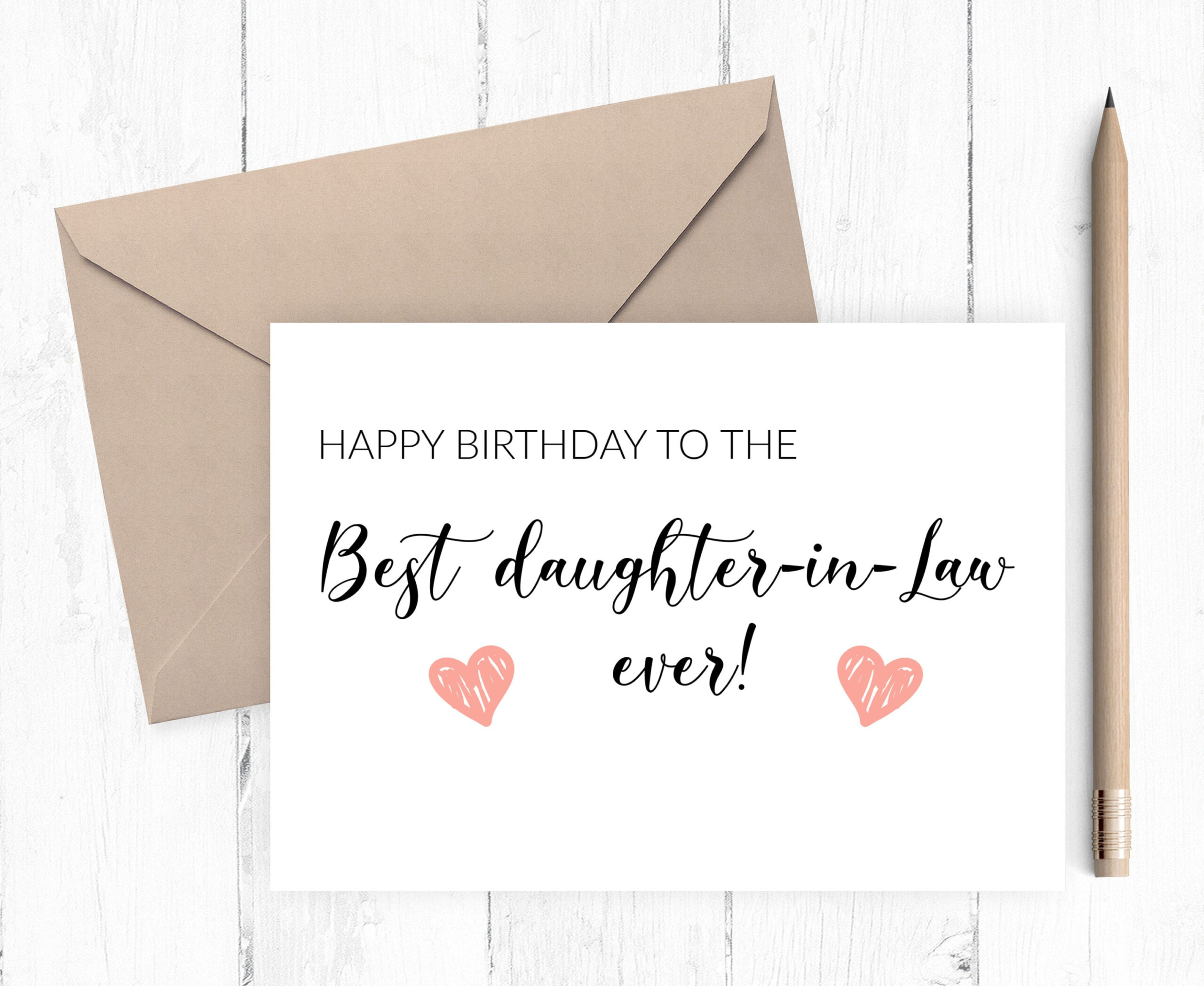 Happy Birthday To Daughter In Law Printable Card, Instant Download pertaining to Free Printable Birthday Cards For Daughter in Law