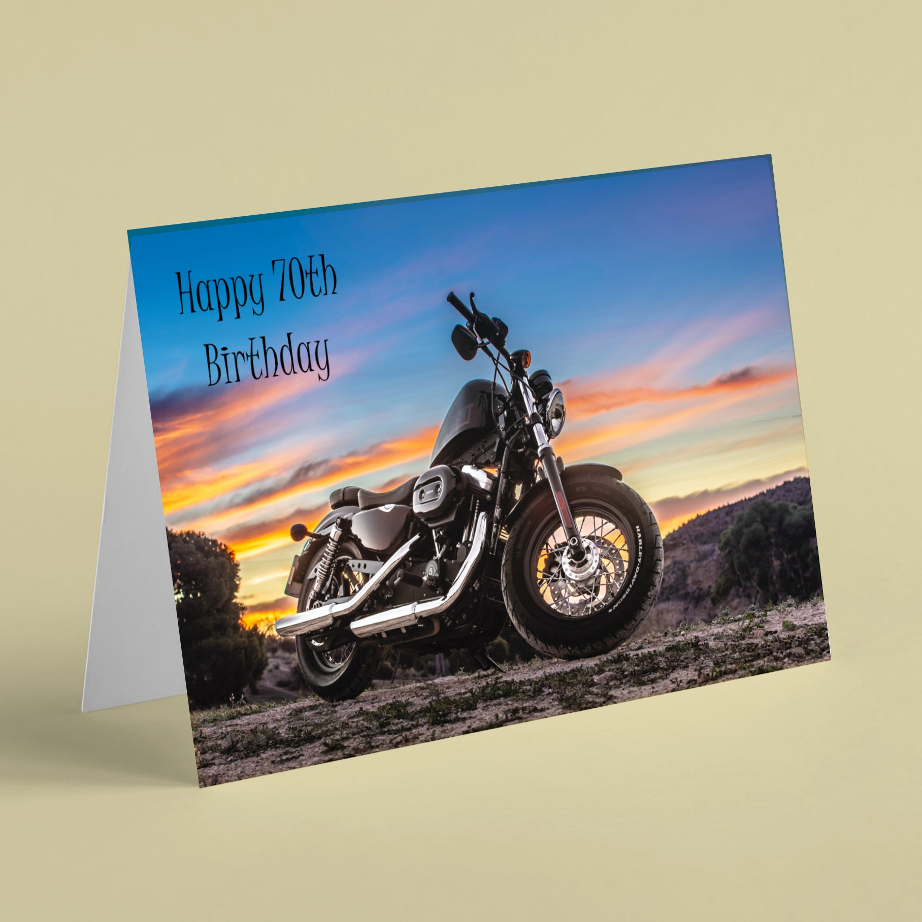 Harley Birthday Card - Etsy.de with Printable Harley Davidson Birthday Cards