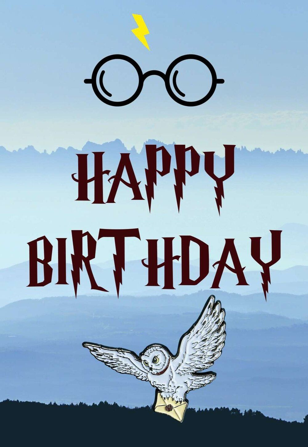 Harry Potter Birthday Cards — Printbirthday.cards for Free Printable Harry Potter Birthday Card Printable