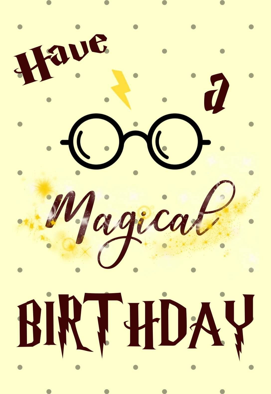 Harry Potter Birthday Cards — Printbirthday.cards intended for Free Printable Harry Potter Birthday Cards