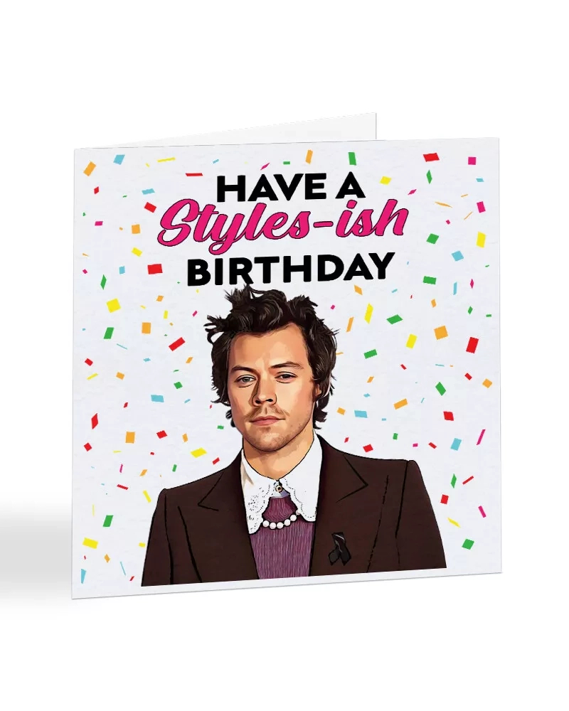 Harry Styles Birthday Card, 1D, Funny Card For Sister, Daughter, Friend - A7044 for Harry Styles Birthday Card Printable Free