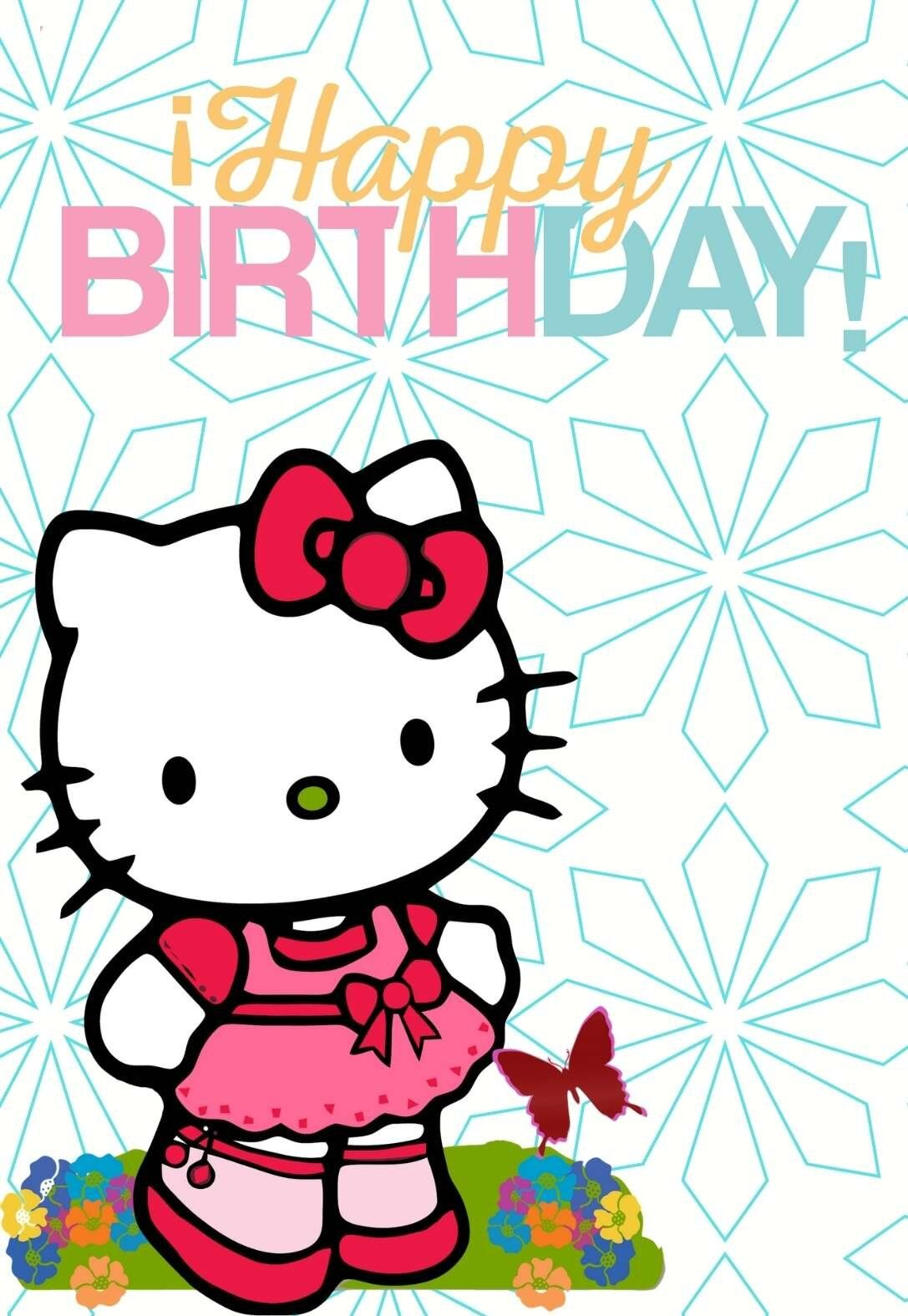 Hello Kitty Printable Birthday Cards — Printbirthday.cards throughout Sanrio Birthday Card Printable