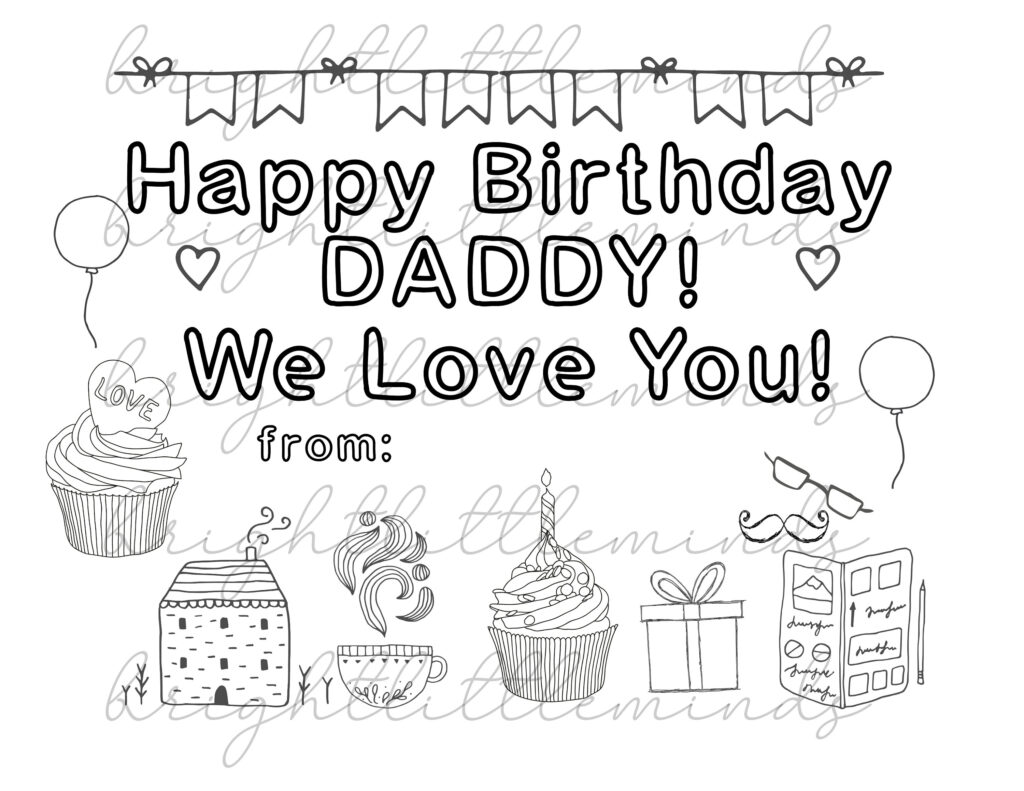 Happy Birthday Daddy Printable Cards Happy Birthday Daddy Printable Cards
