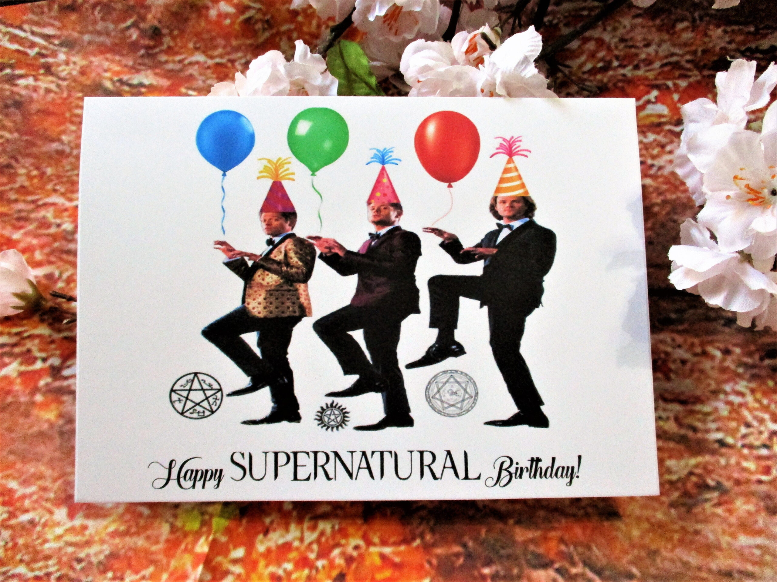 Instant Download Supernatural Birthday Card Digital File, Birthday intended for Supernatural Birthday Card Printable