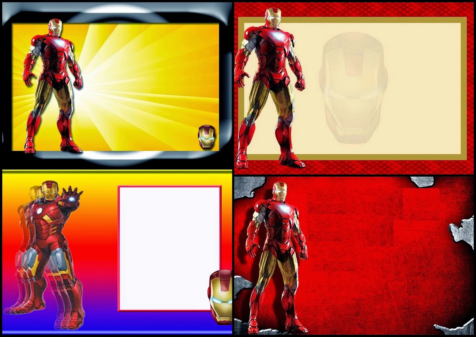 Iron Man Free Printable Invitations, Cards Or Photo Frames. - Oh regarding Printable Iron Man Birthday Card