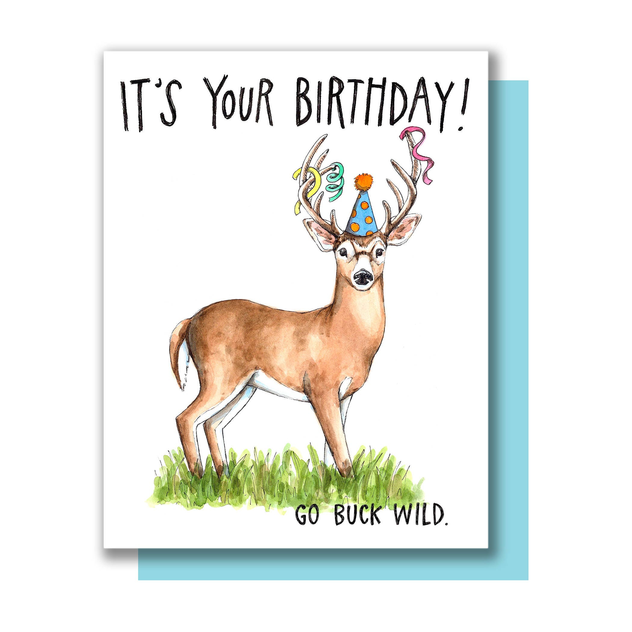 It&amp;#039;S Your Birthday Go Buck Wild Happy Birthday Deer Card - Etsy intended for Free Printable Hunting Birthday Cards