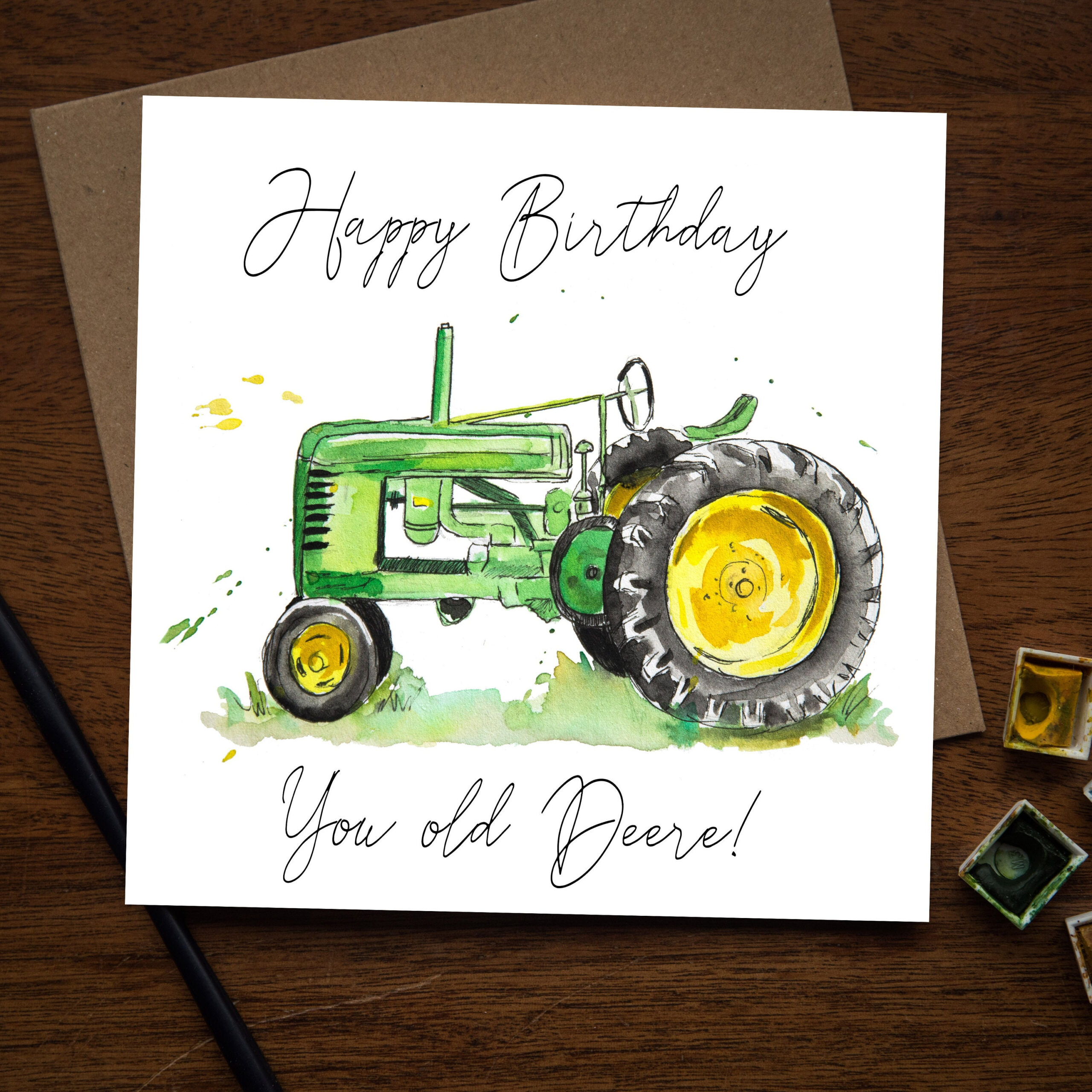 John Deere Birthday Card with regard to Printable John Deere Birthday Cards