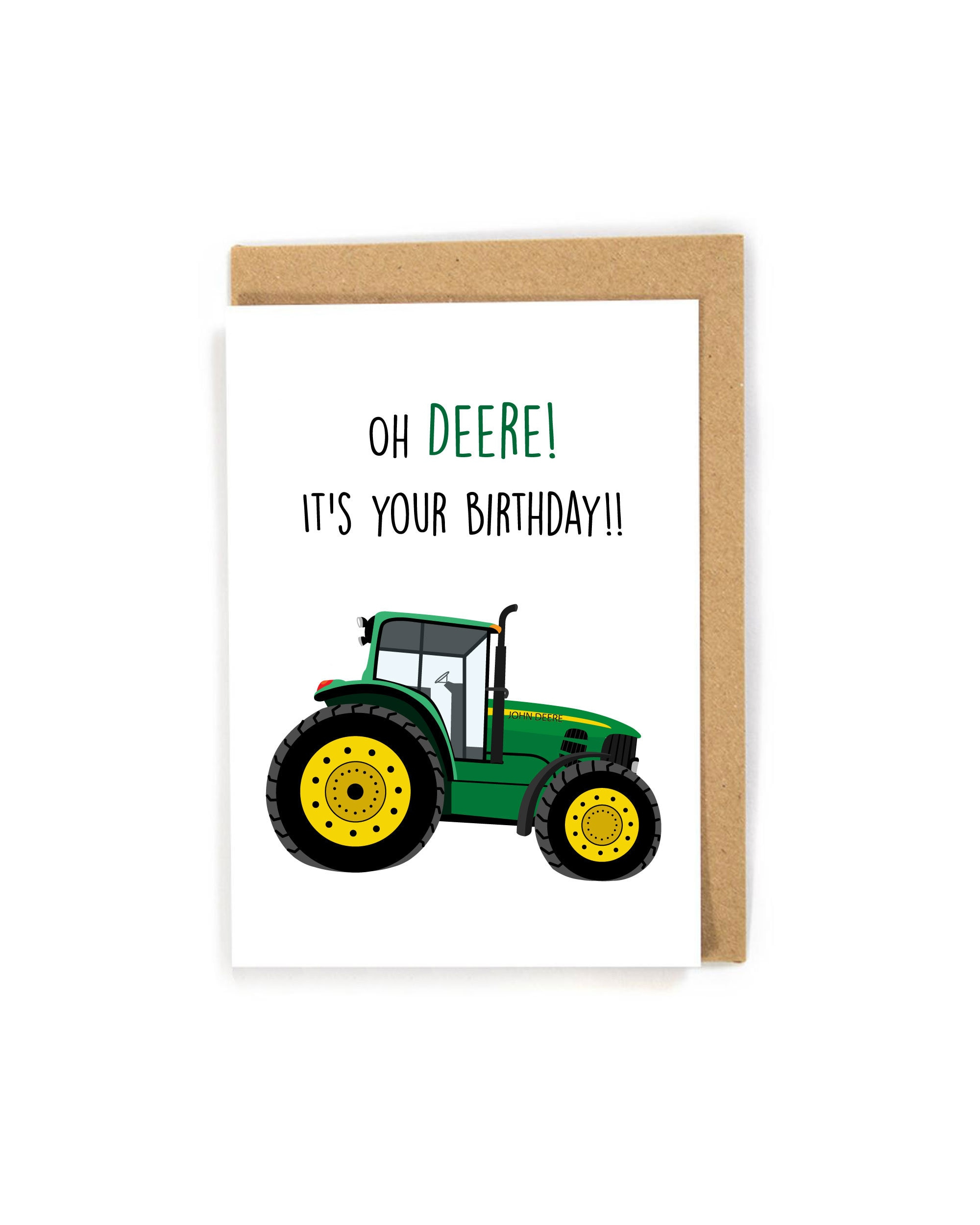 John Deere Tractor Birthday Card, Adult Tractor Birthday Card, Funny  Birthday Card, Farmer Birthday Card, Puny Birthday Card inside John Deere Birthday Cards Printable