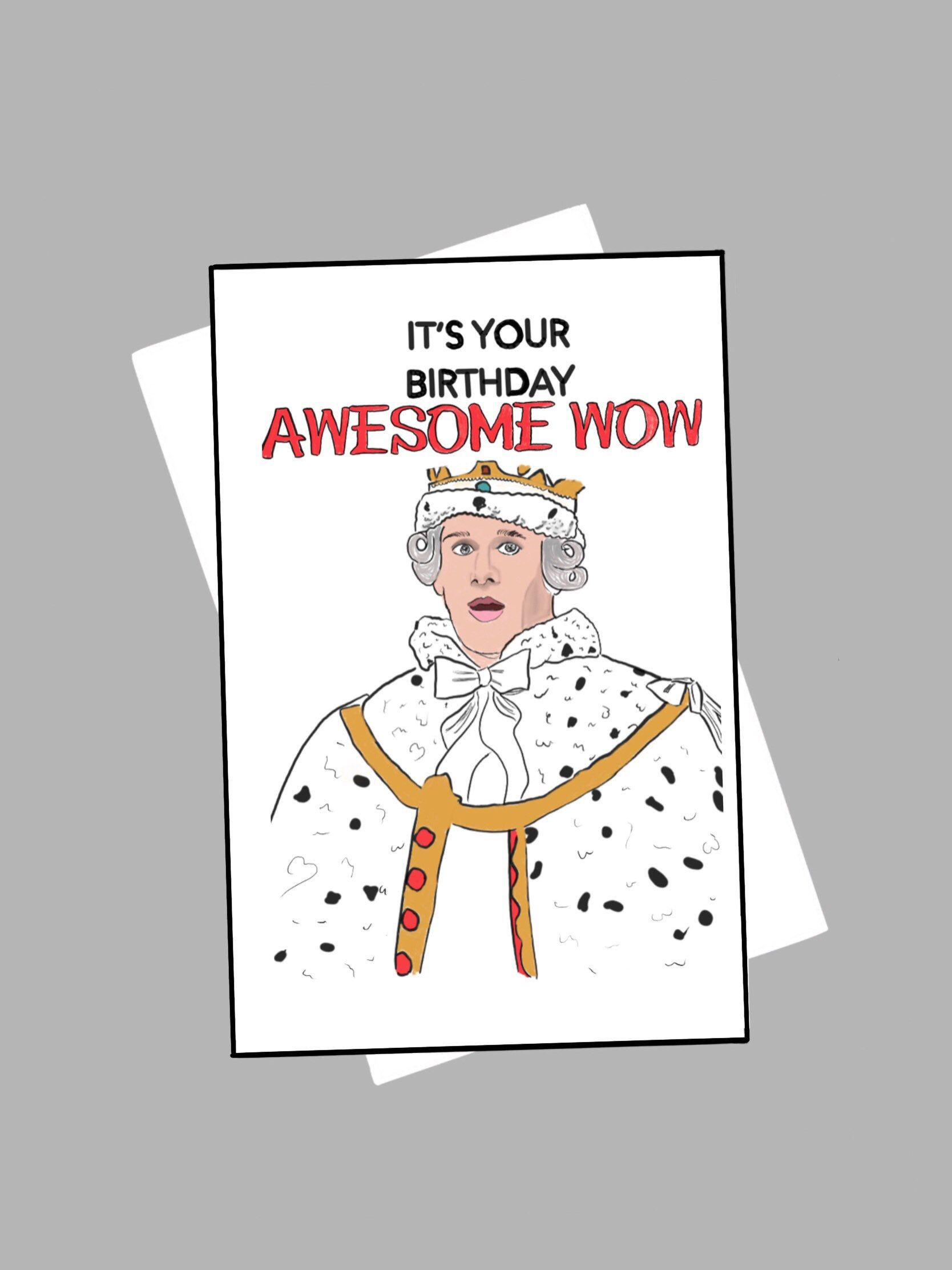 King George Hamilton Birthday Card - Etsy within Hamilton Birthday Card Printable