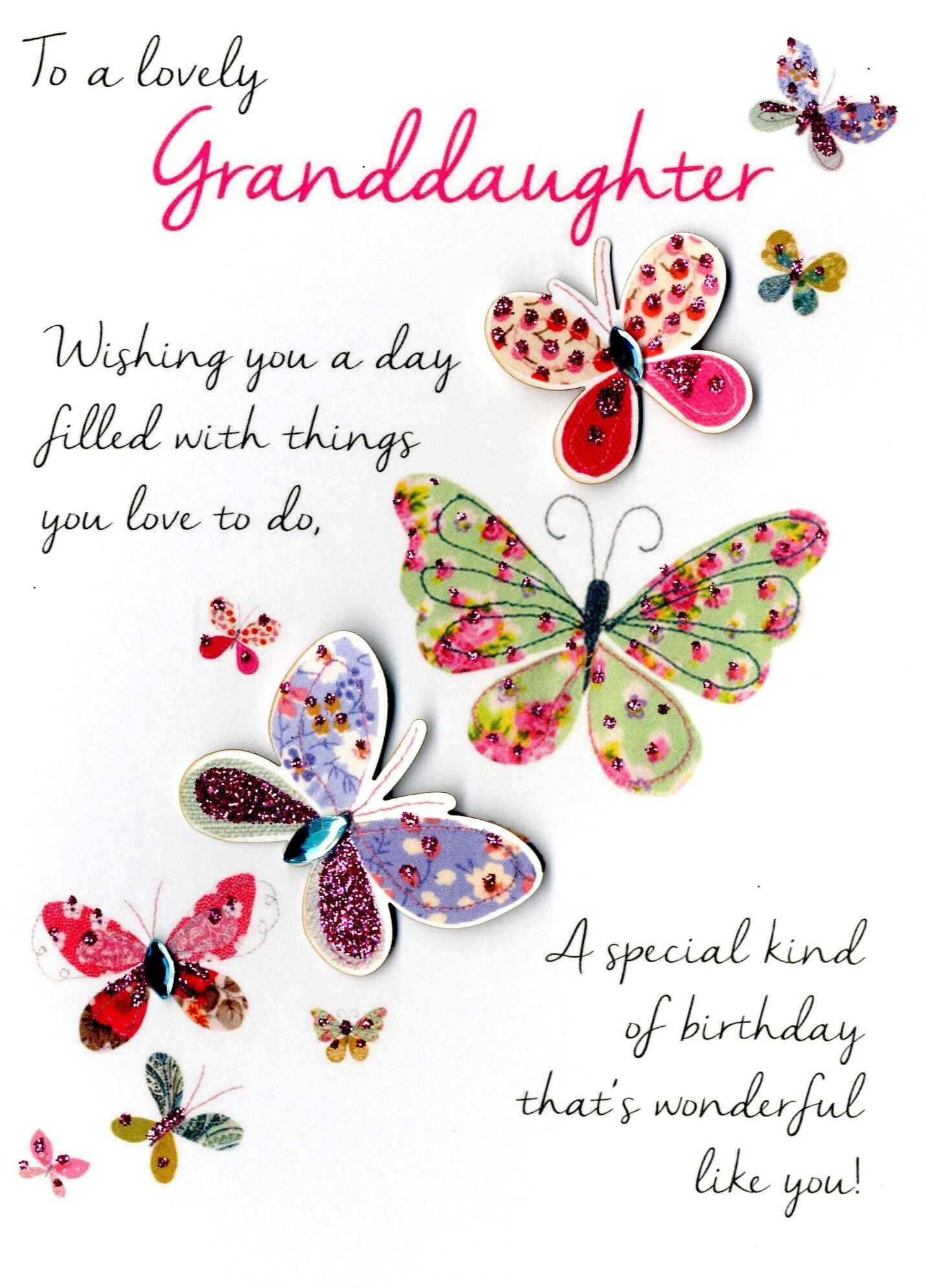 Lovely Granddaughter Birthday Greeting Card | Festa in Printable Birthday Cards For Granddaughter