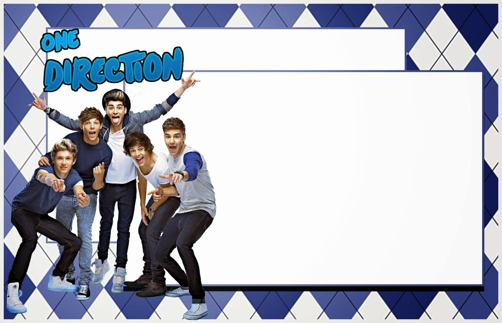 One Direction Free Printable Party Kit. regarding One Direction Birthday Card Printable