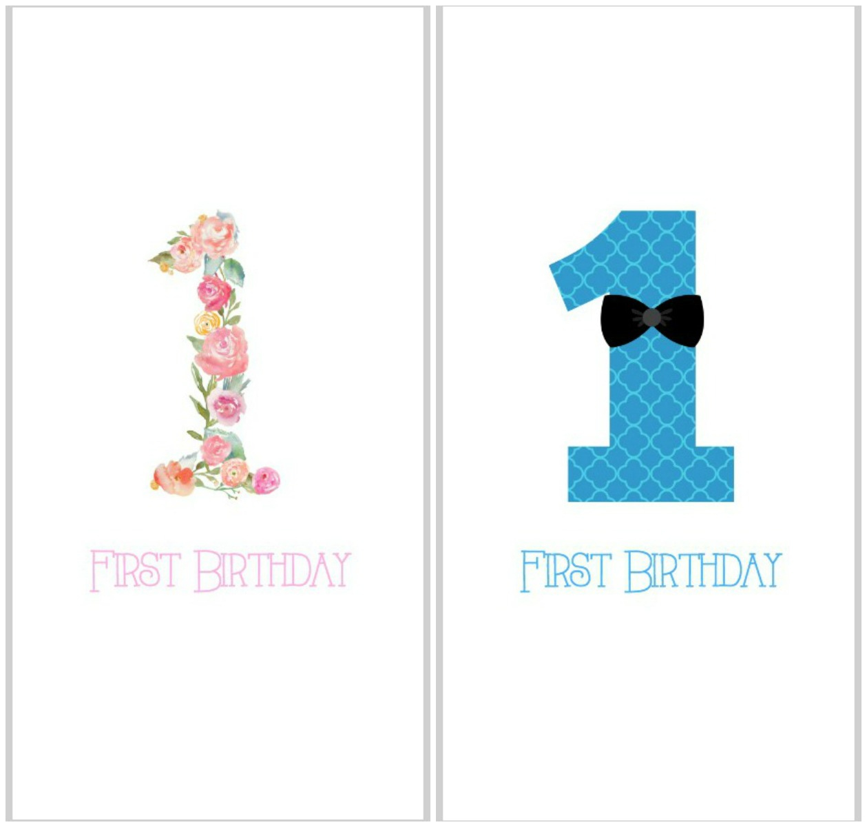 Organizing Kids&amp;#039; Keepsakes - Birthday Cards (Free Printable) - So for 1St Birthday Printable Card