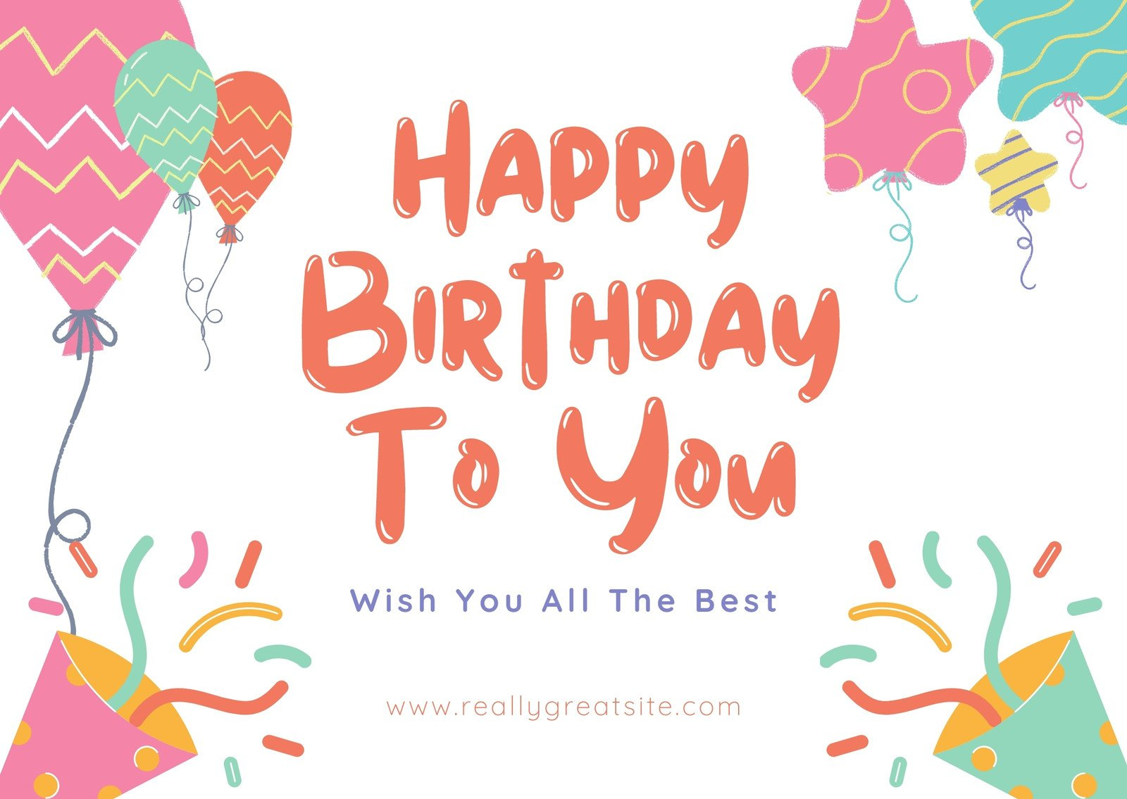 Page 4 - Free, Custom Printable Birthday Card Templates | Canva with regard to Printable Birthday Cards Online