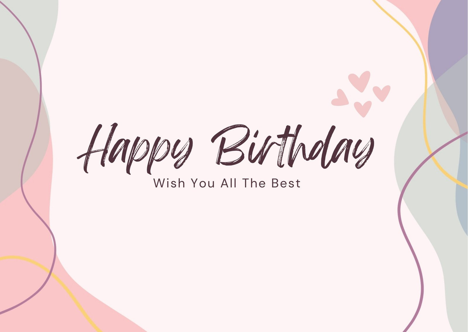 Page 5 - Free, Custom Printable Birthday Card Templates | Canva for Printable Editable Birthday Cards