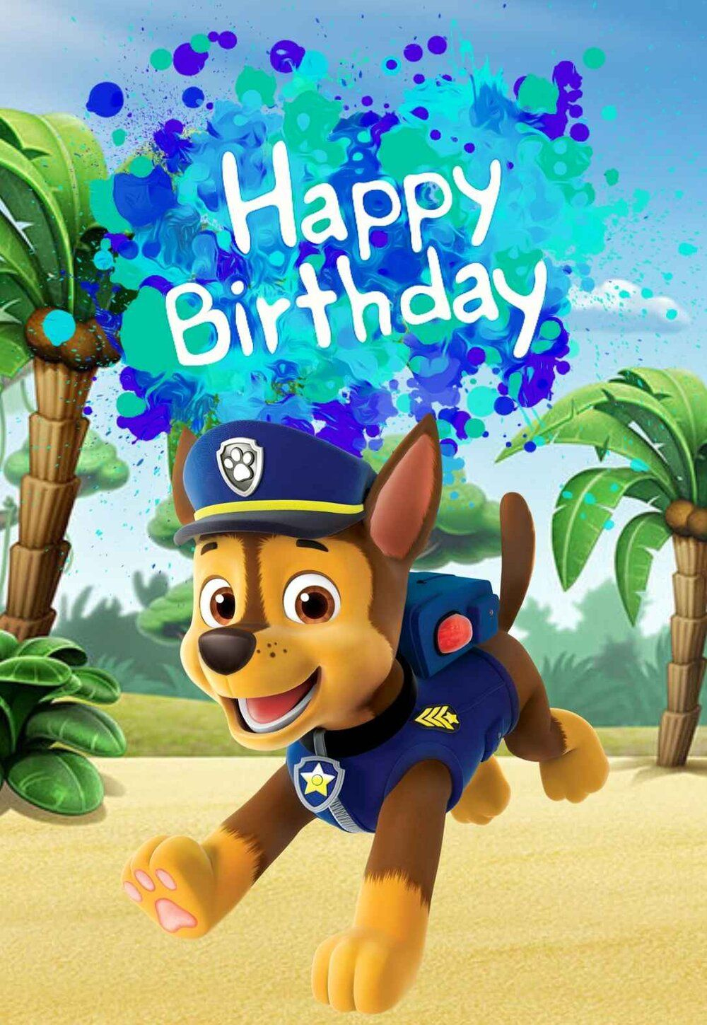 Paw Patrol Printable Birthday Cards — Printbirthday.cards for Paw Patrol Printable Birthday Card