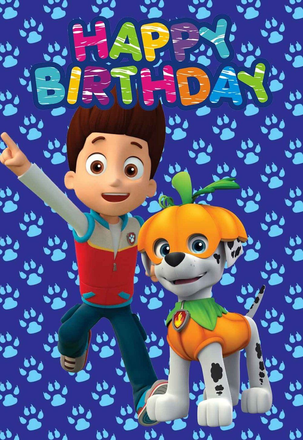 Paw Patrol Printable Birthday Cards — Printbirthday.cards in Paw Patrol Birthday Card Printable Free