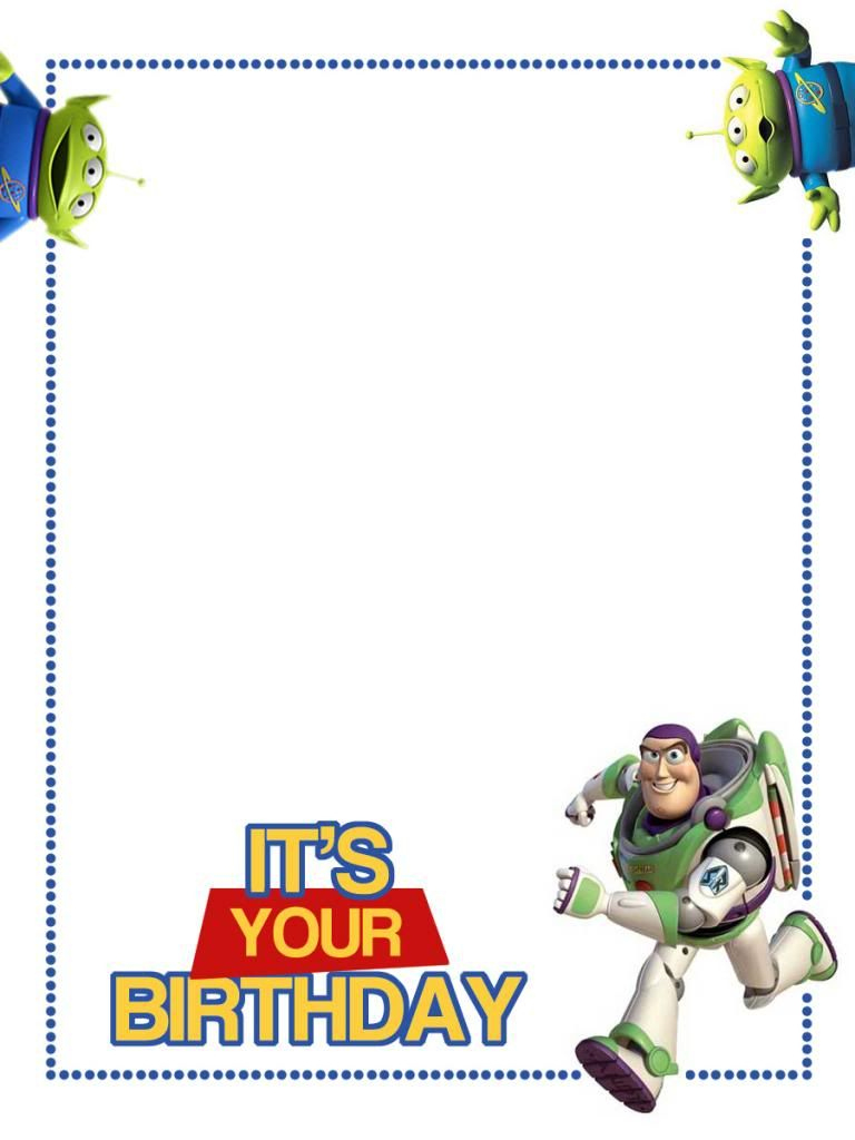 Pin Page inside Toy Story Birthday Card Printable