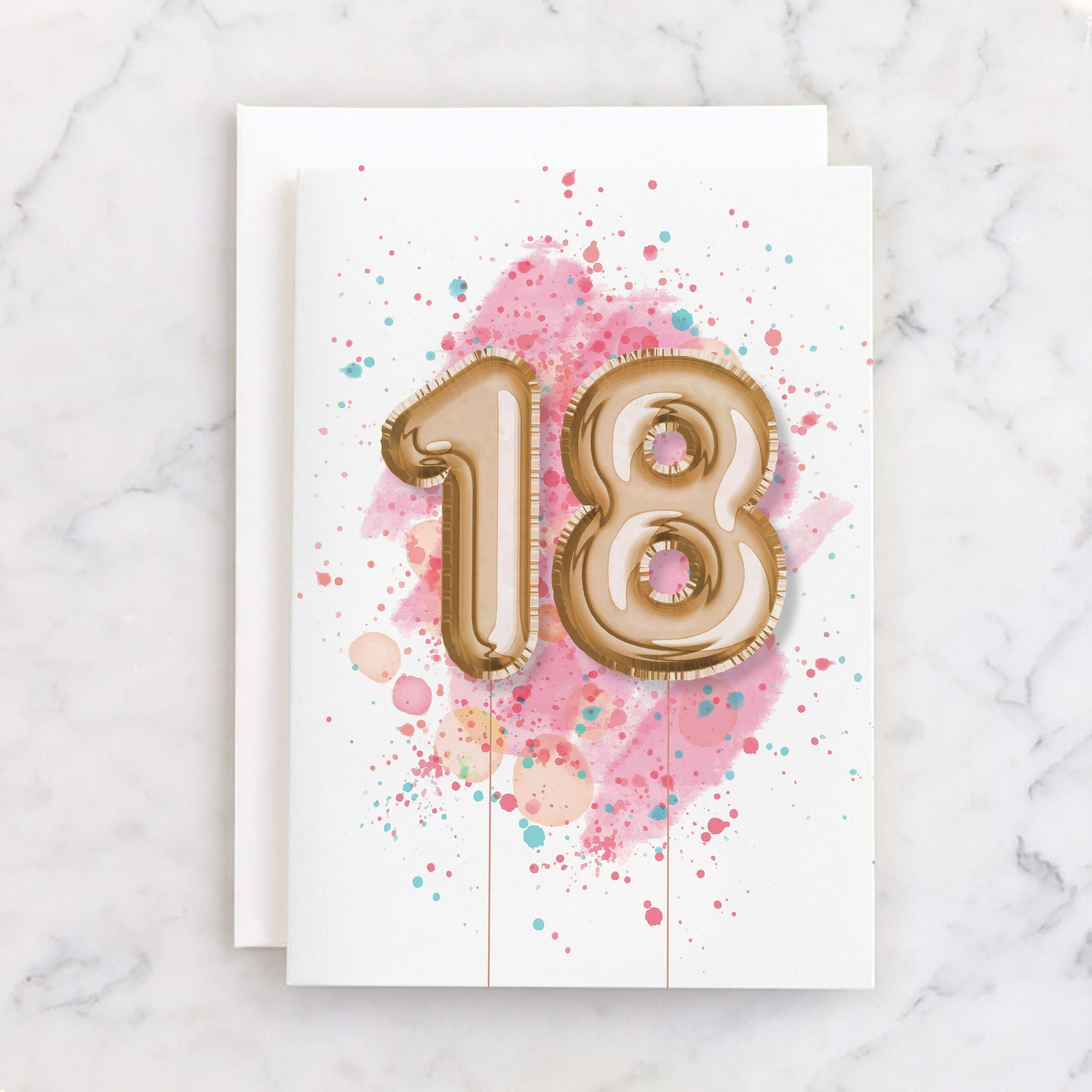 Printable 18Th Birthday Card For Her Instant Download Eighteen - Etsy within Printable 18Th Birthday Card Template