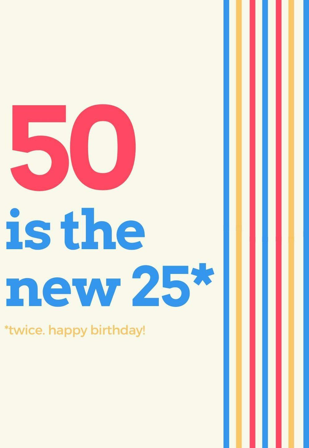 Printable 50Th Birthday Cards (Free) — Printbirthday.cards for Happy 50th Birthday Cards Printable