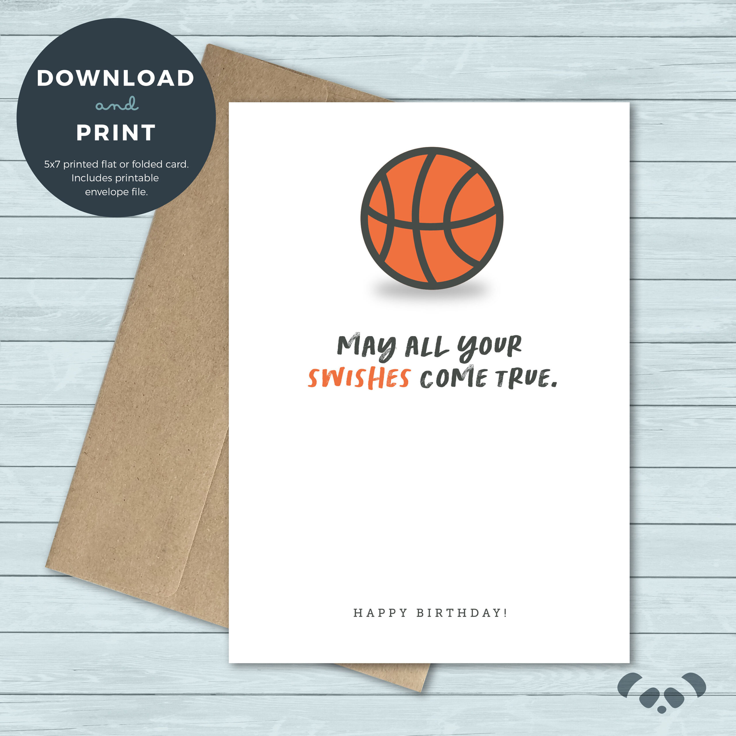 Printable Birthday Card | Basketball, Ball, Sport, Game Birthday Card | Birthday Card | Digital Download intended for Printable Basketball Birthday Card