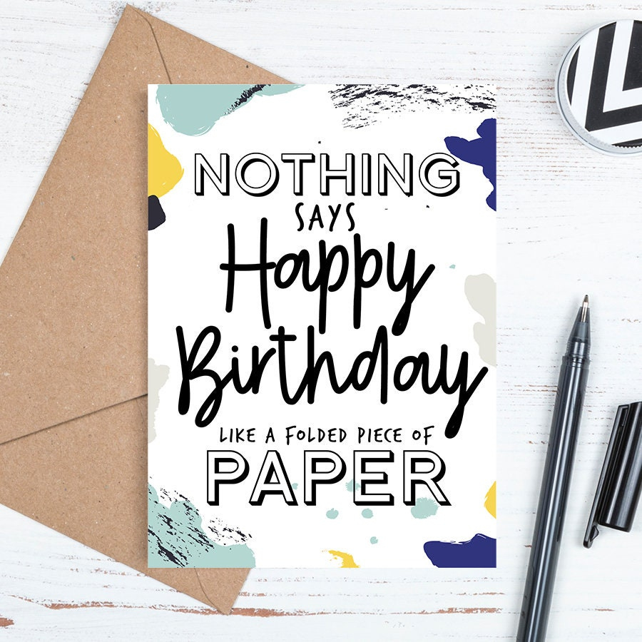 Printable Birthday Card, Digital Downloadable Happy Birthday Card inside Printable Birthday Cards Etsy