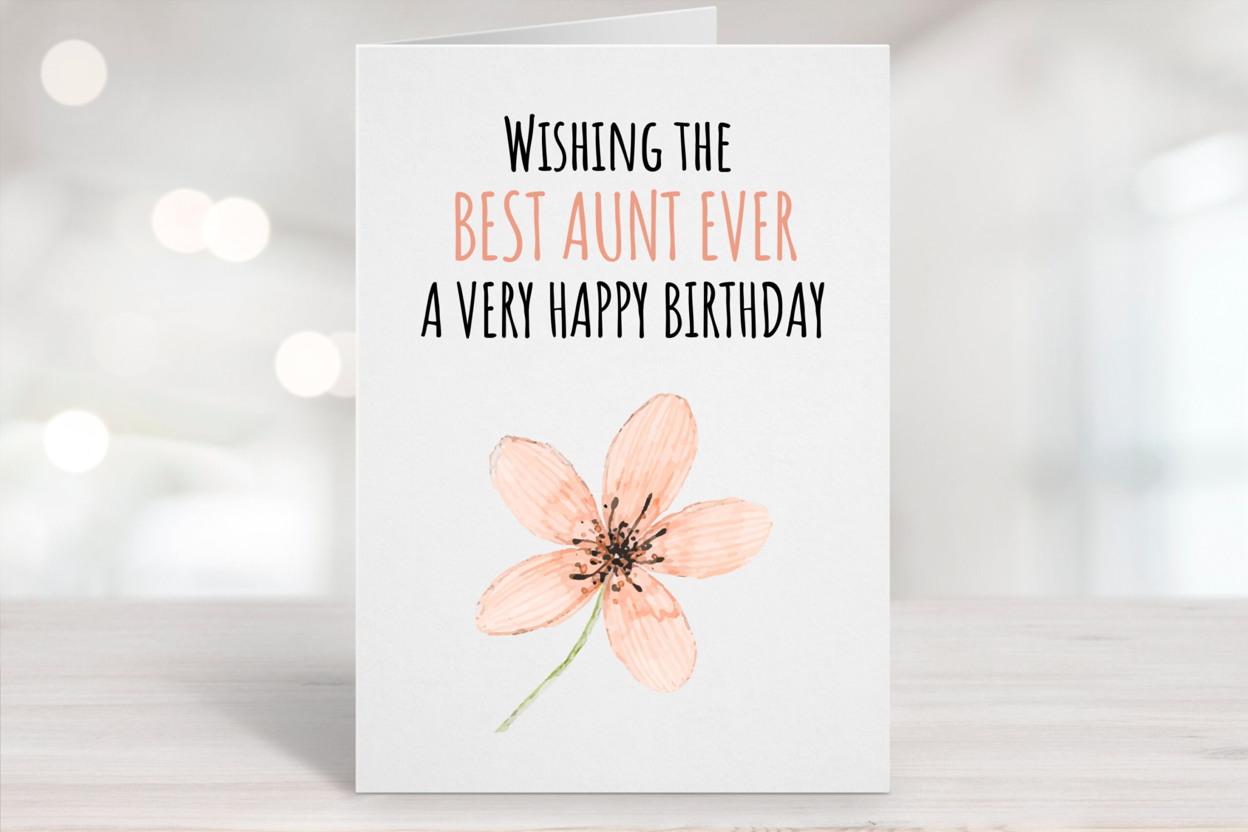 Printable Birthday Card, Downloadable Card, Aunt Birthday Card pertaining to Printable Birthday Cards Aunt